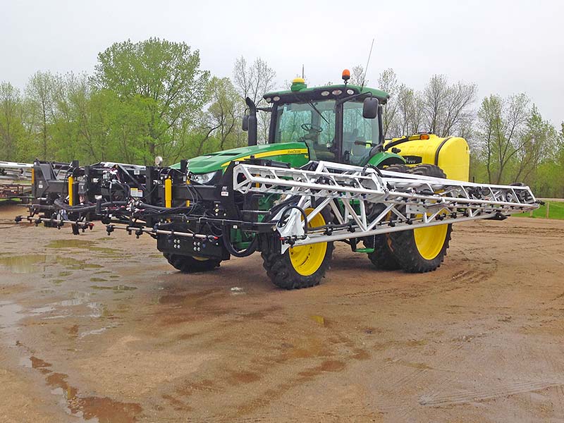 John Deere 8310R with 132' Millennium spray booms