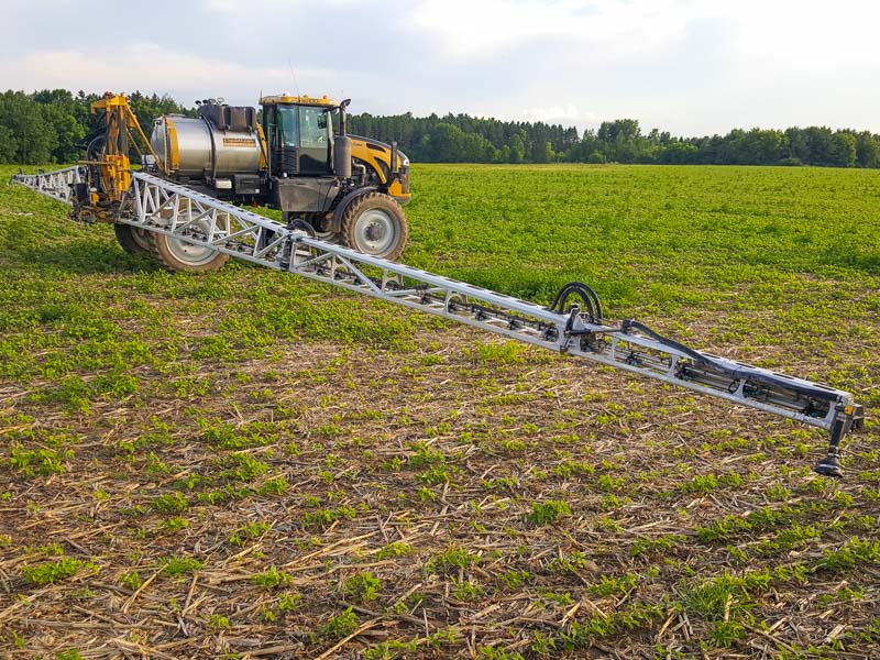 RoGator 1100c sprayer with 120' Millennium spray booms