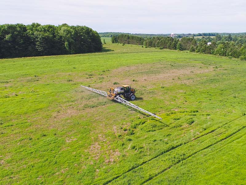 RoGator 1100c sprayer with 120' Millennium spray booms