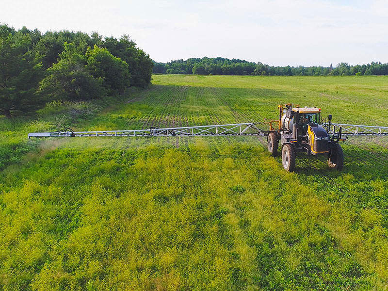 RoGator 1100c sprayer with 120' Millennium spray booms