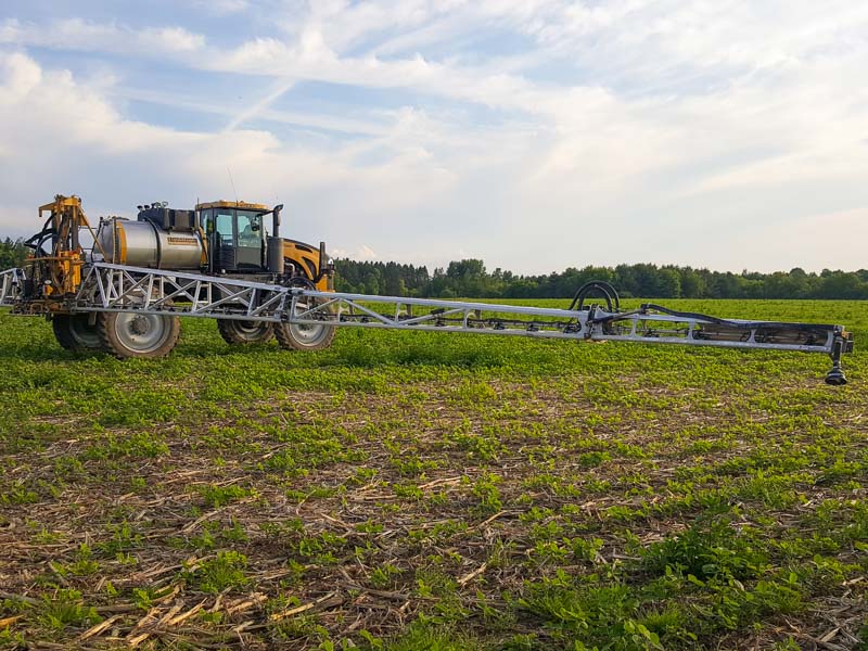 RoGator 1100c sprayer with 120' Millennium spray booms